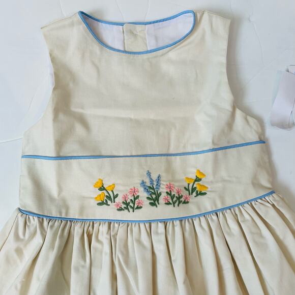 NWT Bailey Boys Size 6X Heritage Blue Floral Empire Dress - Picture 3 of 7